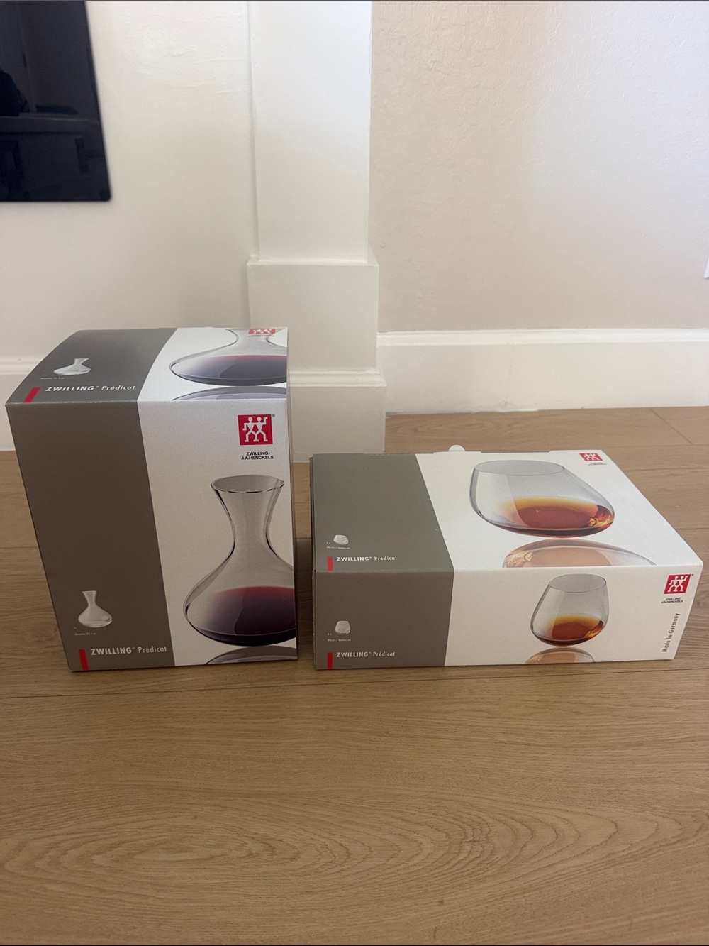 ZWILLING J.A. Henckels Glass Decanter and Tumbler Set - Clear and Gray